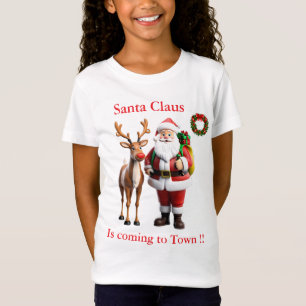T-Shirt Père Noël Rudolf le renne au nez rouge