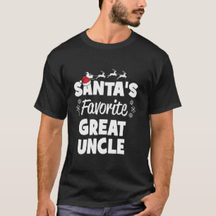 T-shirt Père Noël s Favori Grand Oncle Christmas Matching 