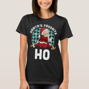 T-shirt Père Noël_s Favori Ho - Noël Naughty Père Noël