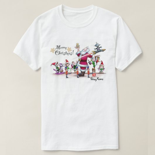 T-shirt Père Noël’s Toy Shop Tee - shirt (Design devant)