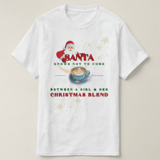 T-shirt Père Noël Sait Ne Pas Venir Entre Une Fille