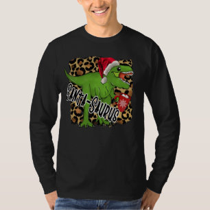 T-shirt Père Noël Saurus Joyeux Dinosaure de Noël Chocolat