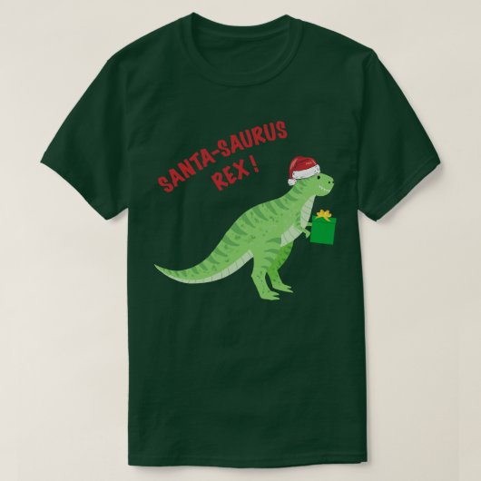 T-shirt Père Noël Saurus Rex 1 (Design devant)
