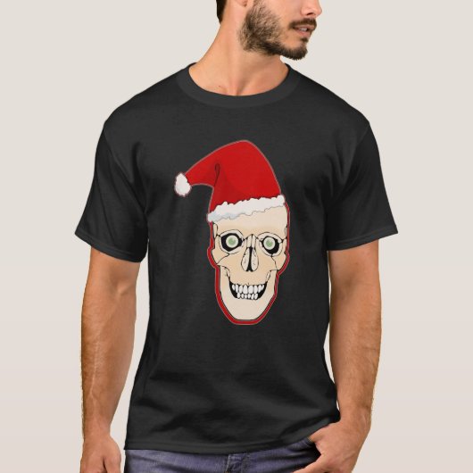 T-shirt Père Noël Skull (Devant)
