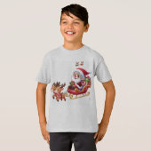 T-shirt Père Noël Sleigh Ride Festive cadeau de Noël pour (Devant entier)