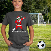 T-shirt Père Noël Soccer Squad Dabbing Père Noël Christmas