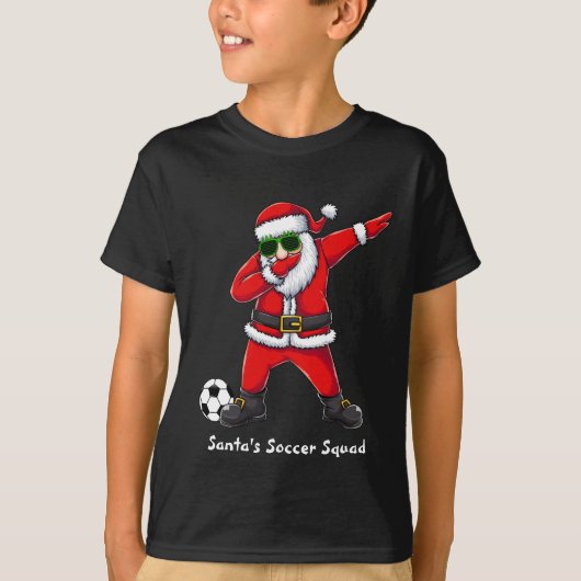T-shirt Père Noël Soccer Squad Dabbing Père Noël Christmas (Devant)