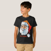 T-shirt Père Noël souriante branchée Joyeux Noël (Devant entier)