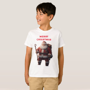 T-shirt "Père Noël spectrale : Fusion d'art de Noël HD de 
