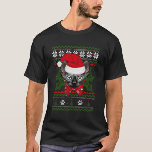T-shirt Père Noël Sphynx Chat Ugly