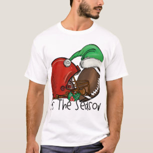 T-shirt Père Noël Sports Design Homme garçons Football de 