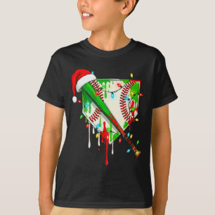 T-shirt Père Noël Srts Baseball Ice Christmas Xmas Pyjama
