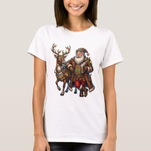 T-shirt Père Noël Steampunk & Renne