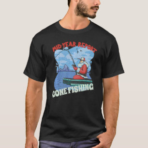 T-shirt Père Noël Summer Fishing Vacances Vintage Lac Pont