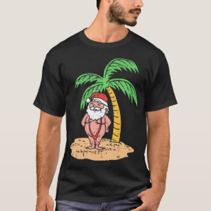 T-shirt Père Noël Summer Swimsuit Funky Noël En Juillet