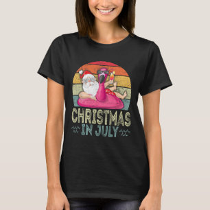 T-shirt Père Noël Sungles Noël en juillet Santa à Bea