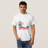 T-shirt Père Noël surfant (Devant entier)