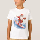 T-shirt Père Noël Surfing (Devant)