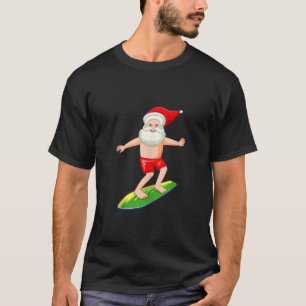 T-shirt Père Noël Surfing Christmas X Mas Pajama Fête des 