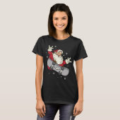 T-shirt Père Noël Thunder Ride - Fêtes Skateboard Thrills (Devant entier)