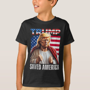 T-shirt Père Noël Trump Humour de Noël drôle Trump réservo