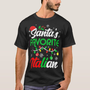 T-shirt Père Noël Vêtements Italiens Favoris Cadeaux De Va