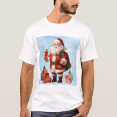 T-shirt Père Noël vintage (Devant)