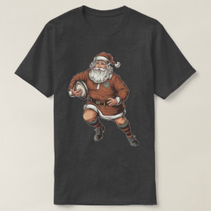 T-shirt Père Noël Vintage Rugby