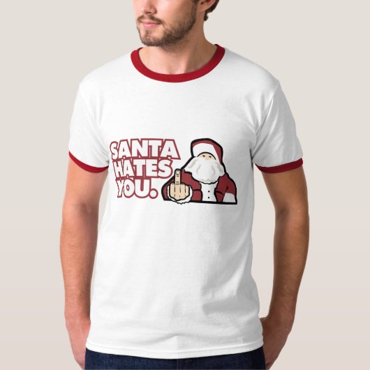T-shirt Père Noël vous déteste (Devant)