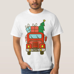 T-shirt Père Noël vue de devant Joyeux Noël