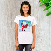 T-shirt Père Noël Whimsical avec Mini Arbre de Noël