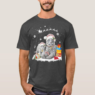 T-shirt Père Noël White Tigre Père Noël