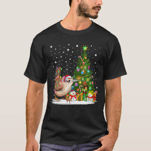 T-shirt Père Noël Wren Bird Xmas Tree Lighting Wren Christ