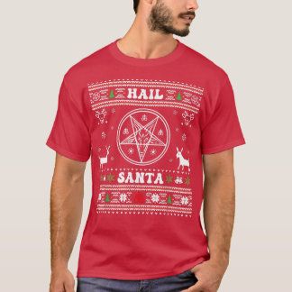 T-shirt Père Noël Xmas Funny Hail Père Noël laide pull Noë