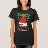 T-shirt Père Noël Xmas Pajamas Soyez Gentil Pour Le Compta (Devant)