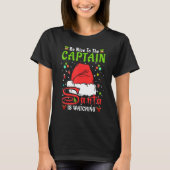 T-shirt Père Noël Xmas Pajamas Soyez Gentils Avec Le Capit (Devant)