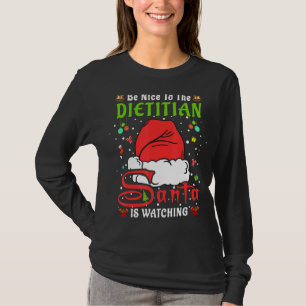 T-shirt Père Noël Xmas Pajamas Soyez Gentils Avec Le Chris