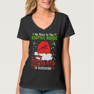 T-shirt Père Noël Xmas Pajamas Soyez Gentils Avec L'Infirm