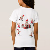 T-shirt père Noël's Little Helper Christmas Kids - (Dos)