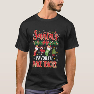 T-shirt Père Noël's Professeur de Danse Préférée Santa Hat