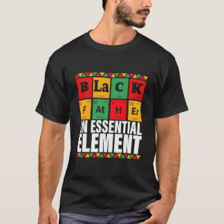 T-shirt Père Noir L'essentiel Élect Père De La Fête Des Pè