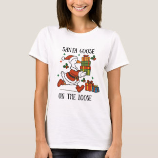 T-shirt Père Oie En Liberté Costume De Fêtes De Noël