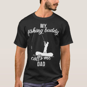 T-shirt Père Partenaire de pêche Mon ami de pêche m'appell