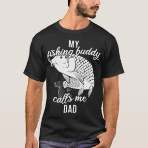 T-shirt Père Partenaire de pêche Mon ami de pêche m'appell