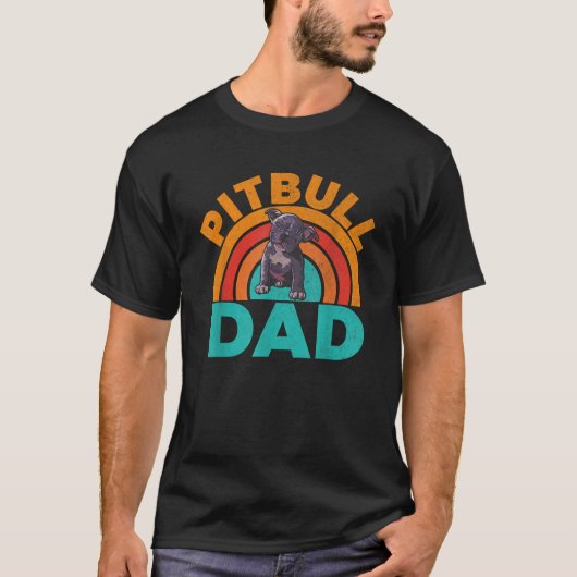 T-shirt Père Pitbull Pitbull  (Devant)