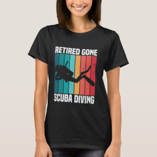 T-shirt Père retraité Parti plongée en scaphandre Rétro Ho