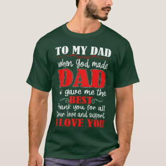 T-shirt Père s Dayo Mon père rétro