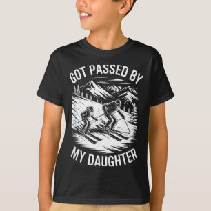 T-shirt Père skieur est passé par la fille en famille de s