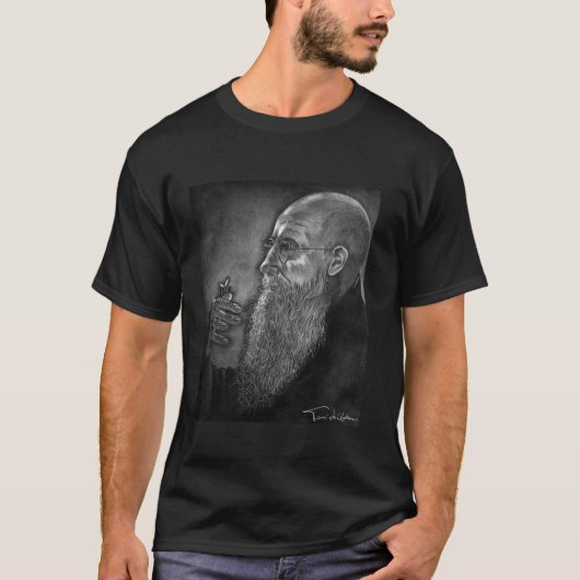 T-shirt Père Solanus Avec Un Bumblebee (Devant)