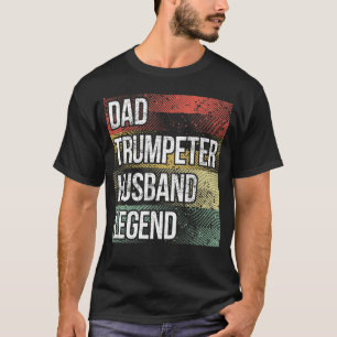 T-shirt Père Trumpet Joueur Papa Trumpeter Mari Trumpe